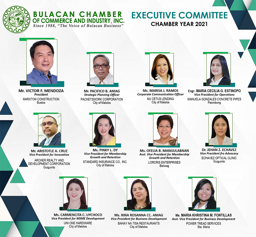 Bulacan Chamber Of Commerce and Industry - Board of Trustees